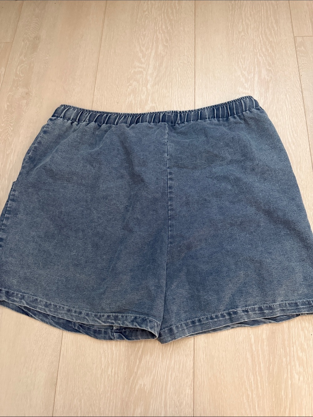 ZILCREMO Denim Short Sleeve and Short Set of 2 - Light Blue Wash - Picture 12 of 12